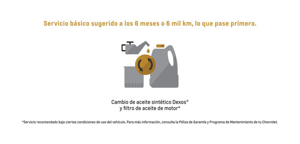 Ícono de cambio de aceite sintético Dexos y filtro