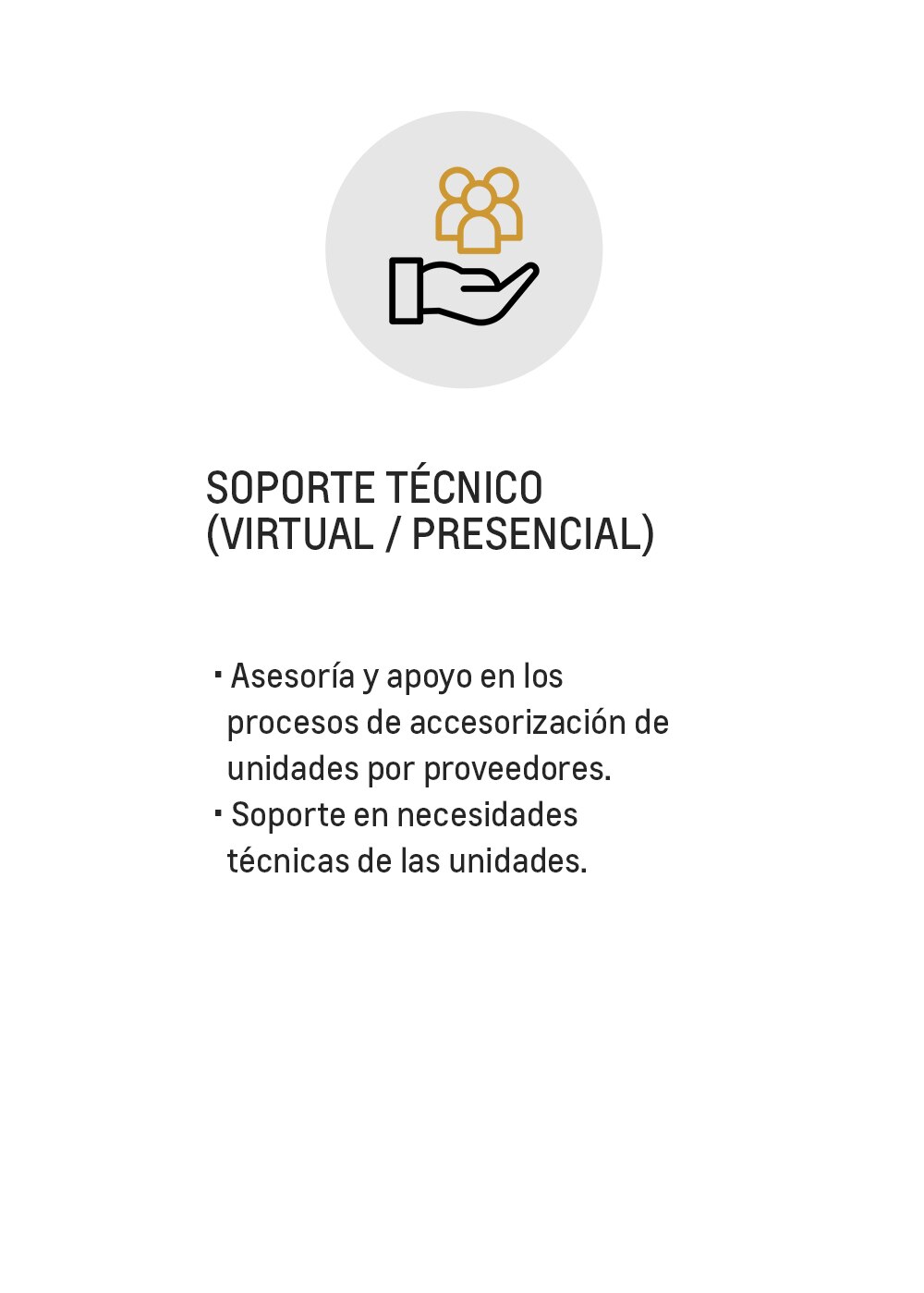 Ícono de soporte técnico (virtual / presencial)